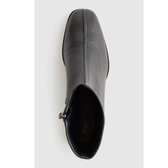 New! Quince Stretch Sock Boot Italian Leather Black Wm 's Size 8  MSRP $164 #5 - Picture 11 of 16